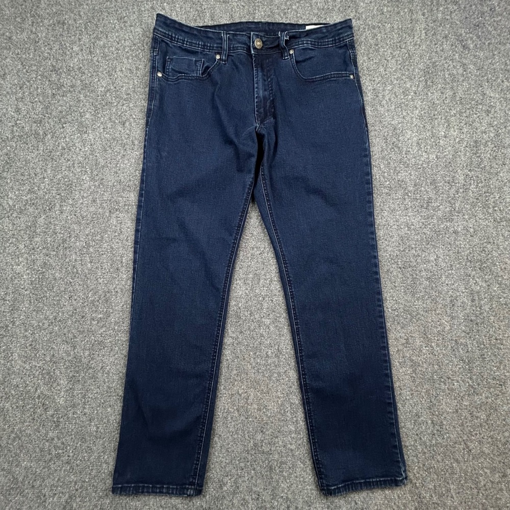 Buffalo David Bitton Adam Jeans Mens 34x29 Dark Wash Slim Stretch Denim Pants